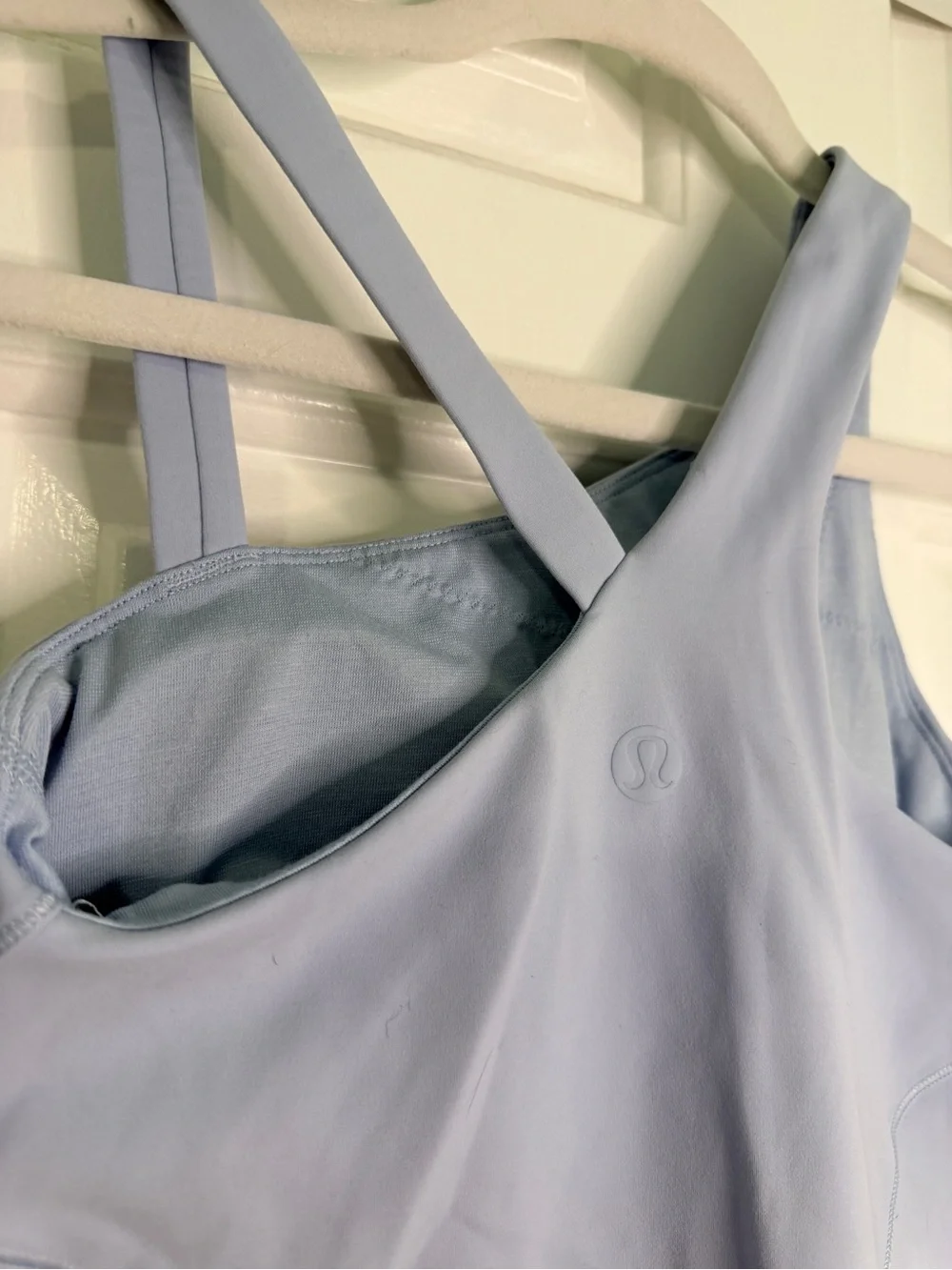 Lululemon Align Waist-Length Racerback Tank Top Size 2 Light Blue/periwinkle
